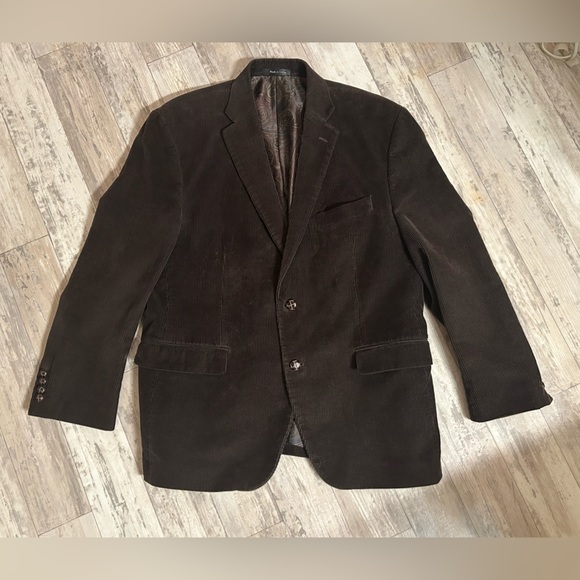 Ralph Lauren Dark Brown Corduroy Blazer - Picture 1 of 14